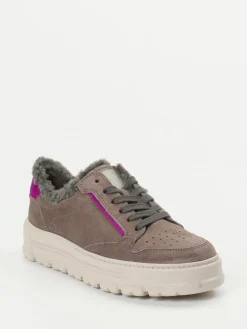 – Sneaker aus Veloursleder in Taupe-Paul Green Best