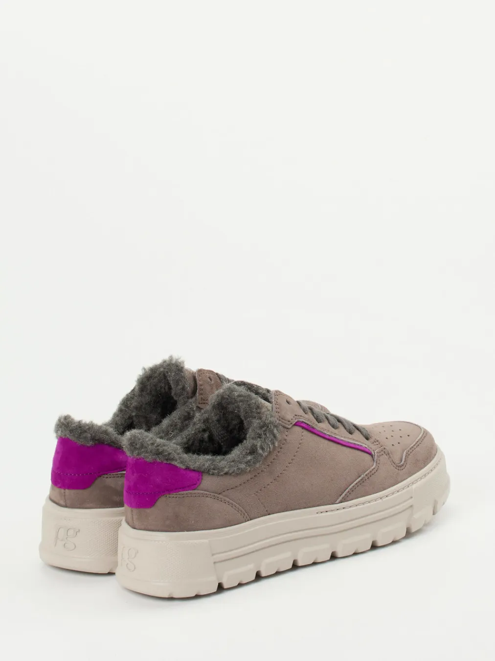 – Sneaker aus Veloursleder in Taupe-Paul Green Best