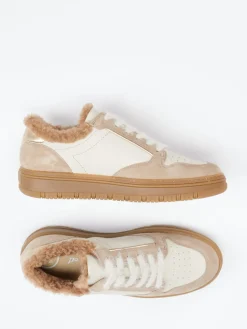 – Sneaker aus Velourleder in Creme-Beige-Paul Green New