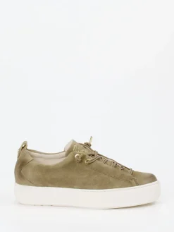 – Sneaker aus Veloursleder olivbeige-Paul Green Online