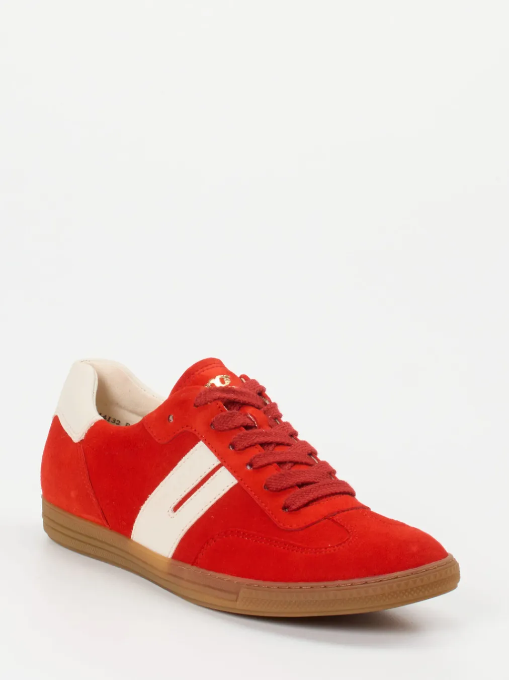 – Sneaker aus Veloursleder Tomaten-Paul Green Sale