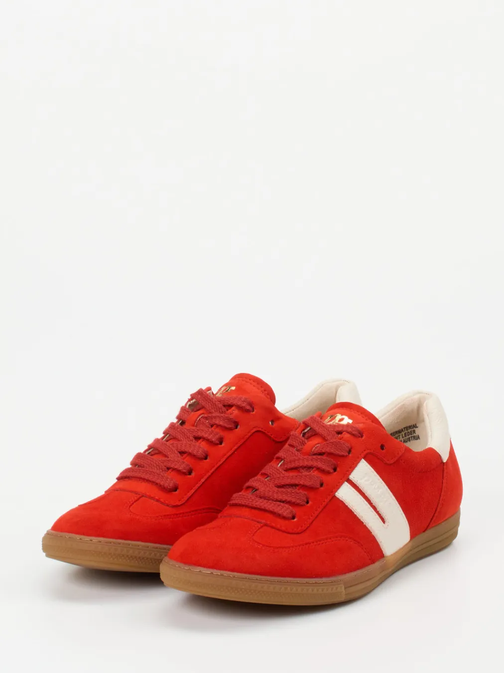 – Sneaker aus Veloursleder Tomaten-Paul Green Sale