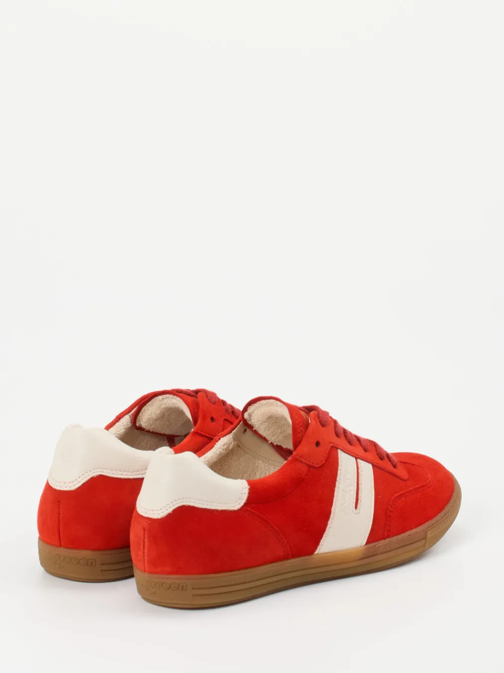 – Sneaker aus Veloursleder Tomaten-Paul Green Sale