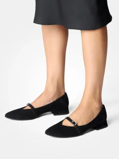 – Spangenpumps aus Veloursleder-Paul Green New