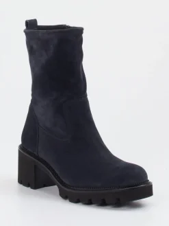 – Stiefelette aus Veloursleder Dunkel-Paul Green New