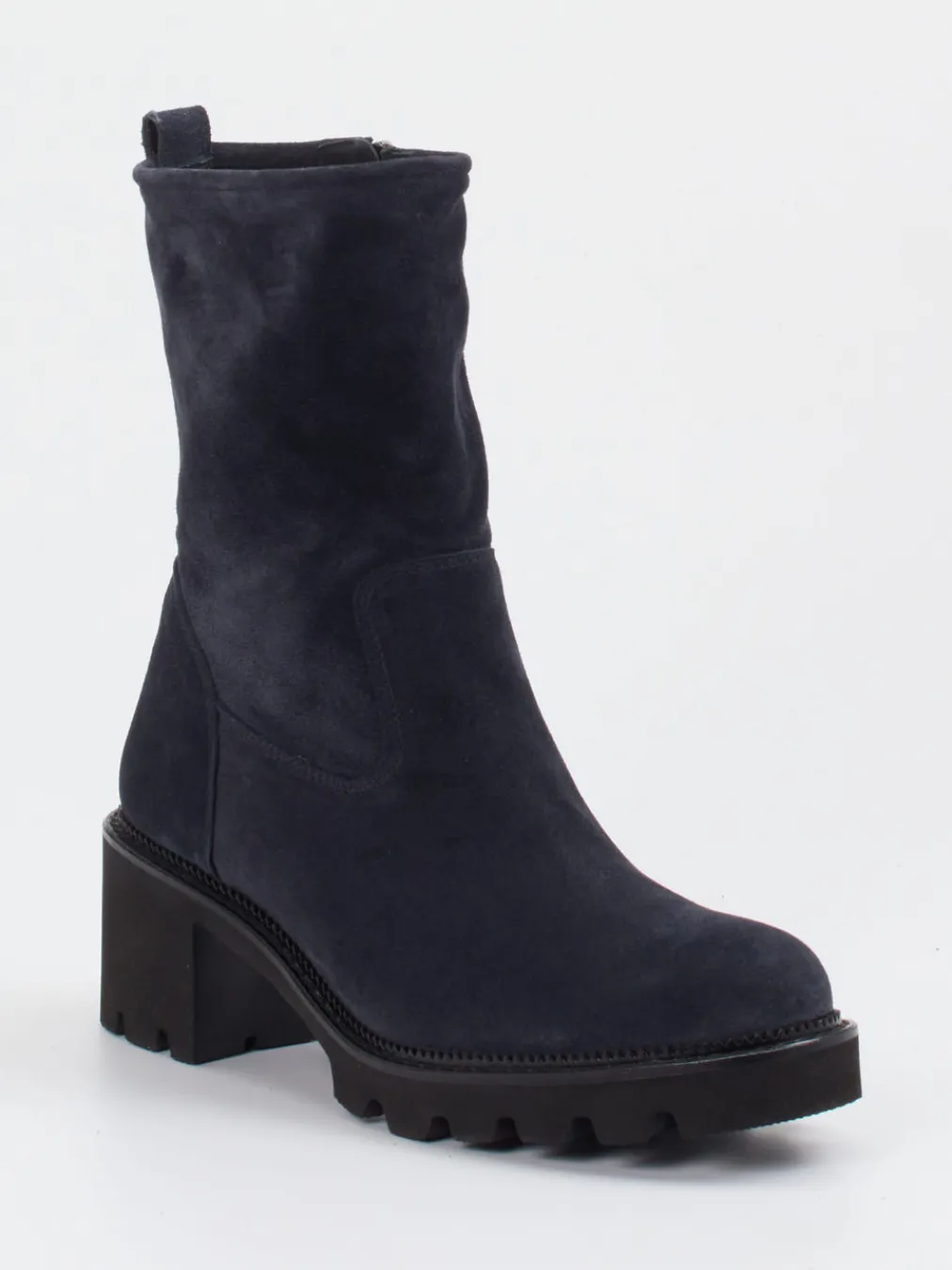 – Stiefelette aus Veloursleder Dunkel-Paul Green New