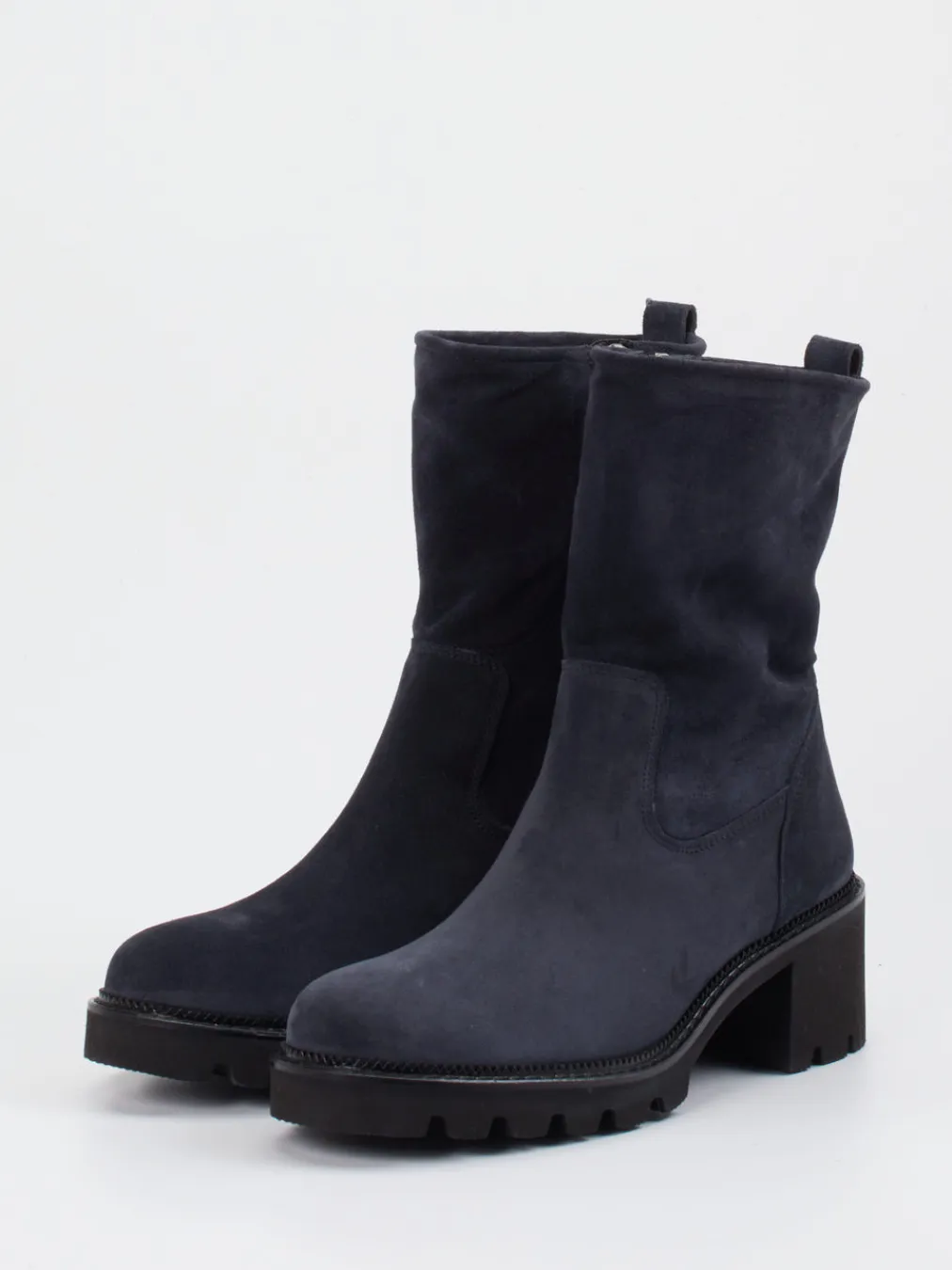 – Stiefelette aus Veloursleder Dunkel-Paul Green New