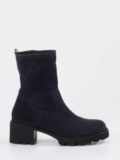 – Stiefelette aus Veloursleder Dunkel-Paul Green New