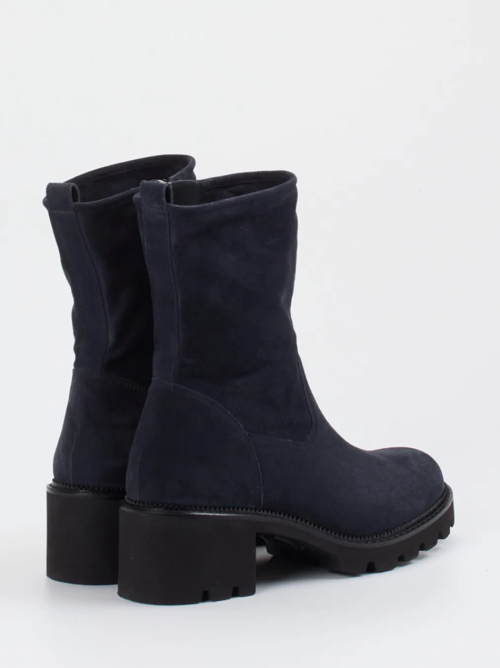 – Stiefelette aus Veloursleder Dunkel-Paul Green New