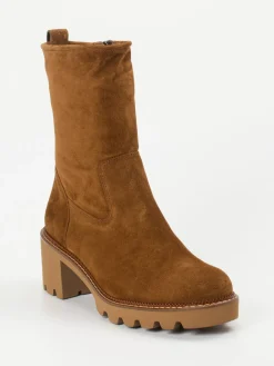 – Stiefelette aus Veloursleder cognac-Paul Green