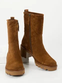 – Stiefelette aus Veloursleder cognac-Paul Green