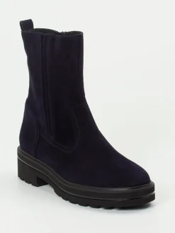 – Stiefeletten aus Veloursleder Dunkel-Paul Green