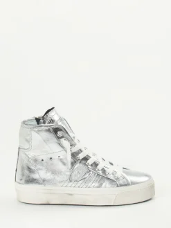 – High-Top Sneaker aus Metallicleder-Philippe Model New
