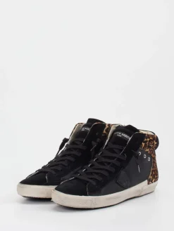 – High-Top Sneaker aus Veloursleder-Philippe Model Outlet