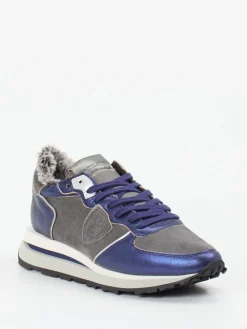 – Sneaker aus Veloursleder Metallic-Philippe Model Outlet