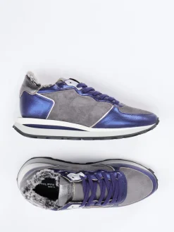 – Sneaker aus Veloursleder Metallic-Philippe Model Outlet