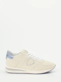 – Sneaker aus Kalbleder in Creme-Philippe Model New