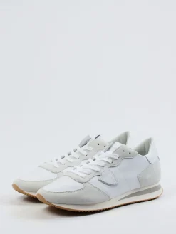 – Sneaker aus Veloursleder und Nappa-Philippe Model