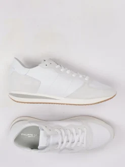 – Sneaker aus Veloursleder und Nappa-Philippe Model