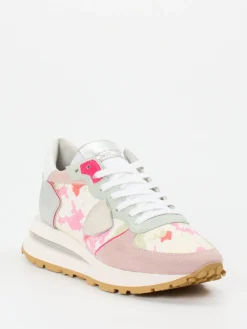 – Sneaker aus Veloursleder und Canvas-Philippe Model Hot