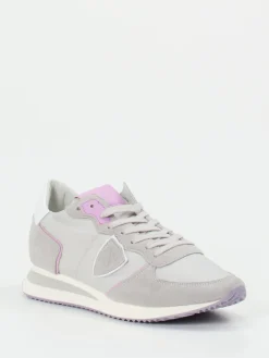 – Sneaker aus Veloursleder in Hell-Philippe Model New