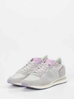 – Sneaker aus Veloursleder in Hell-Philippe Model New