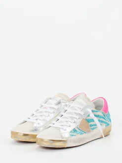 – Sneaker aus Veloursleder mit Strass-Philippe Model Discount