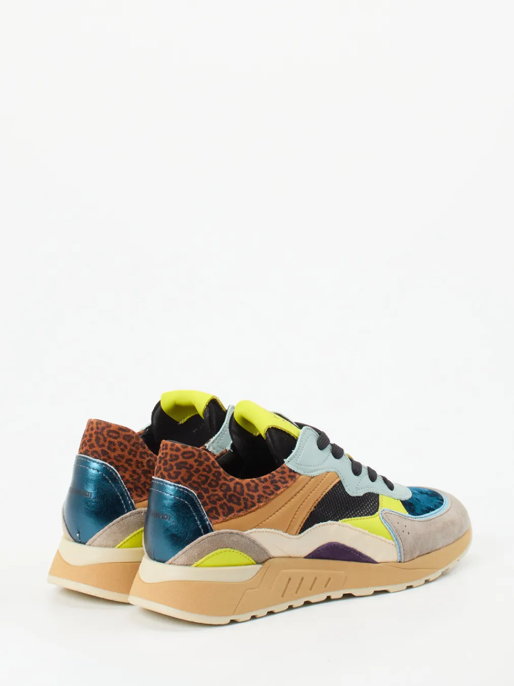 – Chunky Sneaker aus Kalbleder mehrfarbig-Piedi Nudi Discount