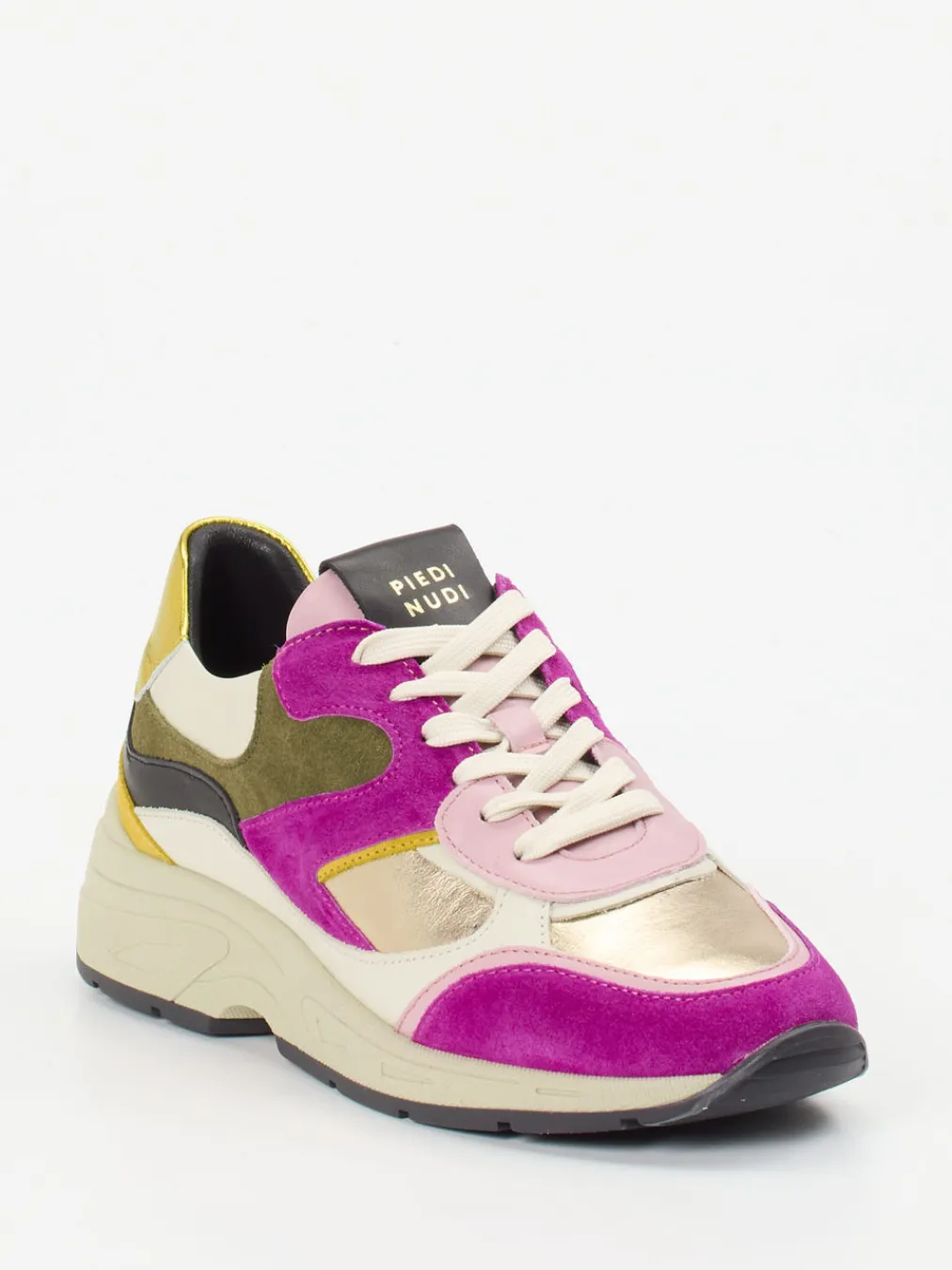 – Chunky Sneaker aus Veloursleder color-Piedi Nudi Best