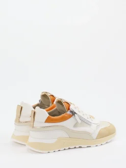 – Chunky Sneaker aus Velours- und Glattleder Beige-Piedi Nudi Outlet