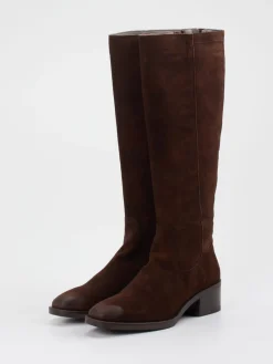 – Kniestiefel aus Veloursleder-Piedi Nudi Discount