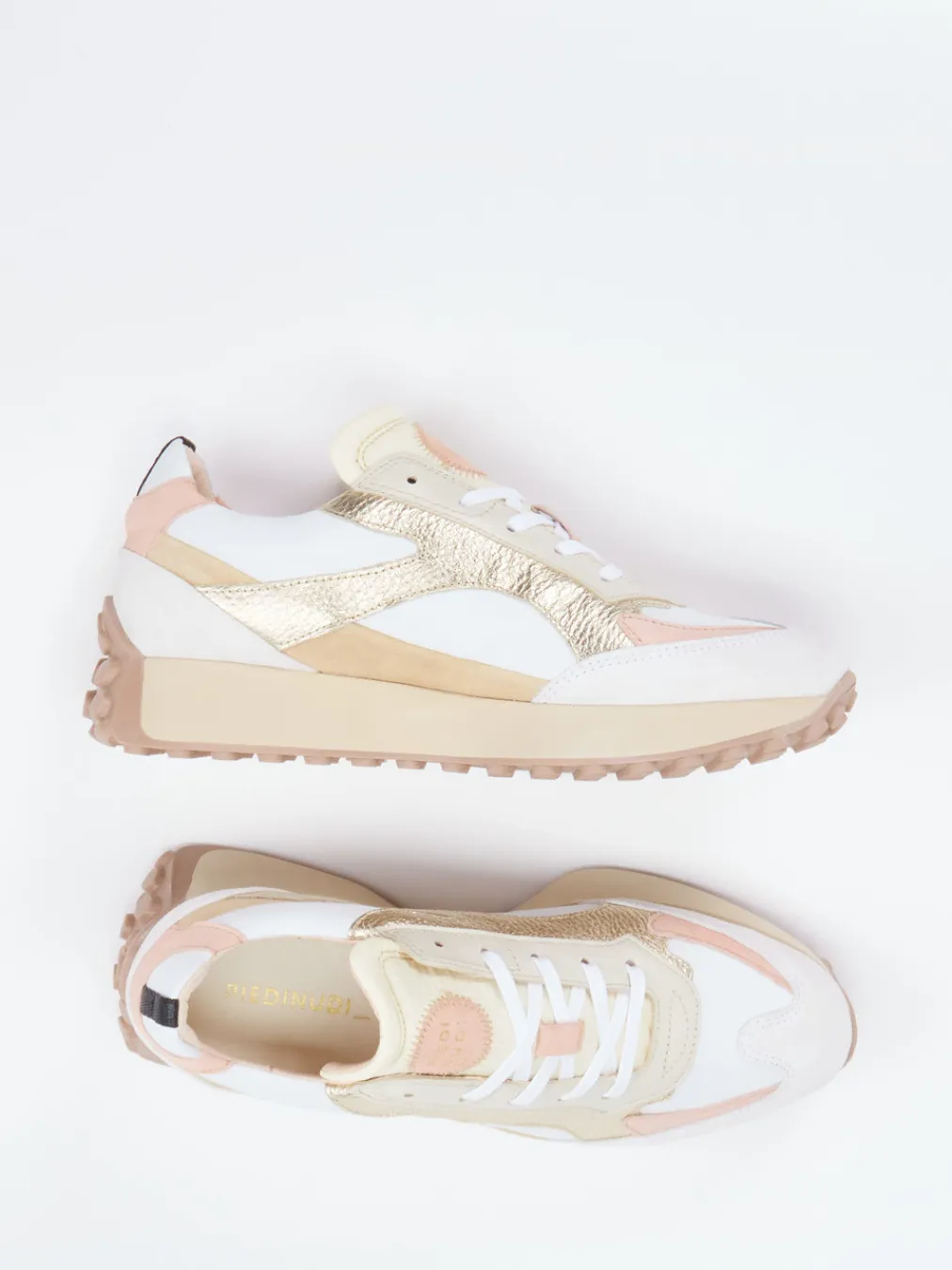 – Sneaker aus Kalbleder mit Metallic-Finish-Piedi Nudi Sale