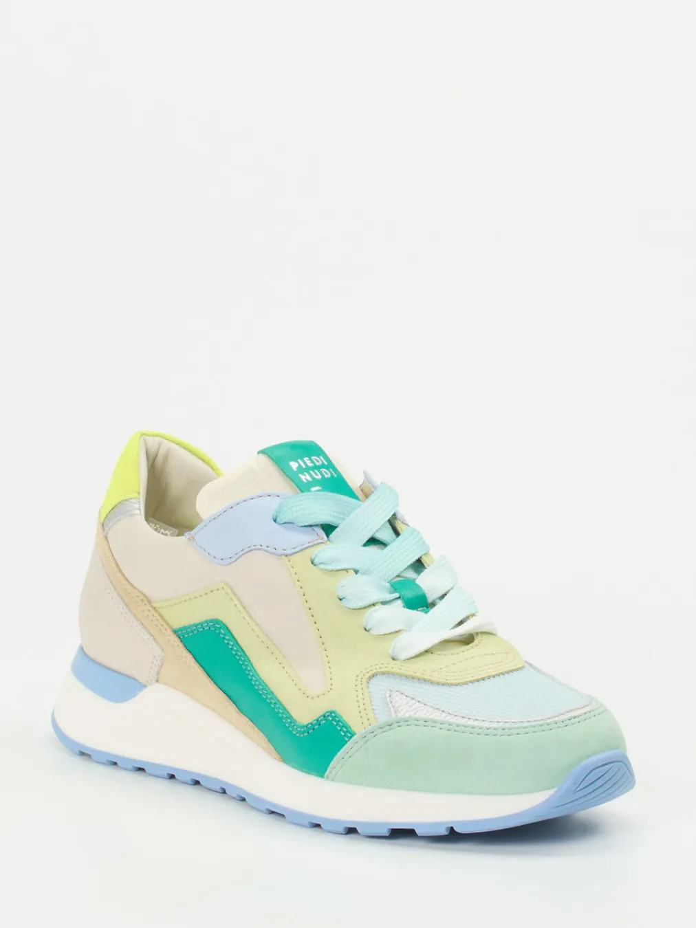 – Sneaker aus Kalbleder und Mesh Pastell-Piedi Nudi Online