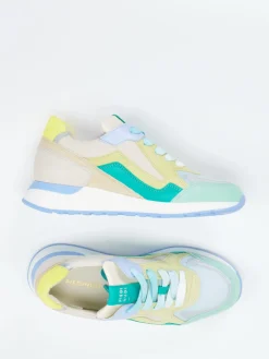 – Sneaker aus Kalbleder und Mesh Pastell-Piedi Nudi Online