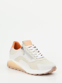 – Sneaker aus Kalbleder in Beige-Orange-Piedi Nudi Clearance