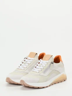 – Sneaker aus Kalbleder in Beige-Orange-Piedi Nudi Clearance