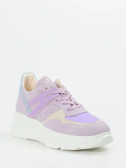 – Sneaker aus Veloursleder in Flieder-Piedi Nudi Outlet