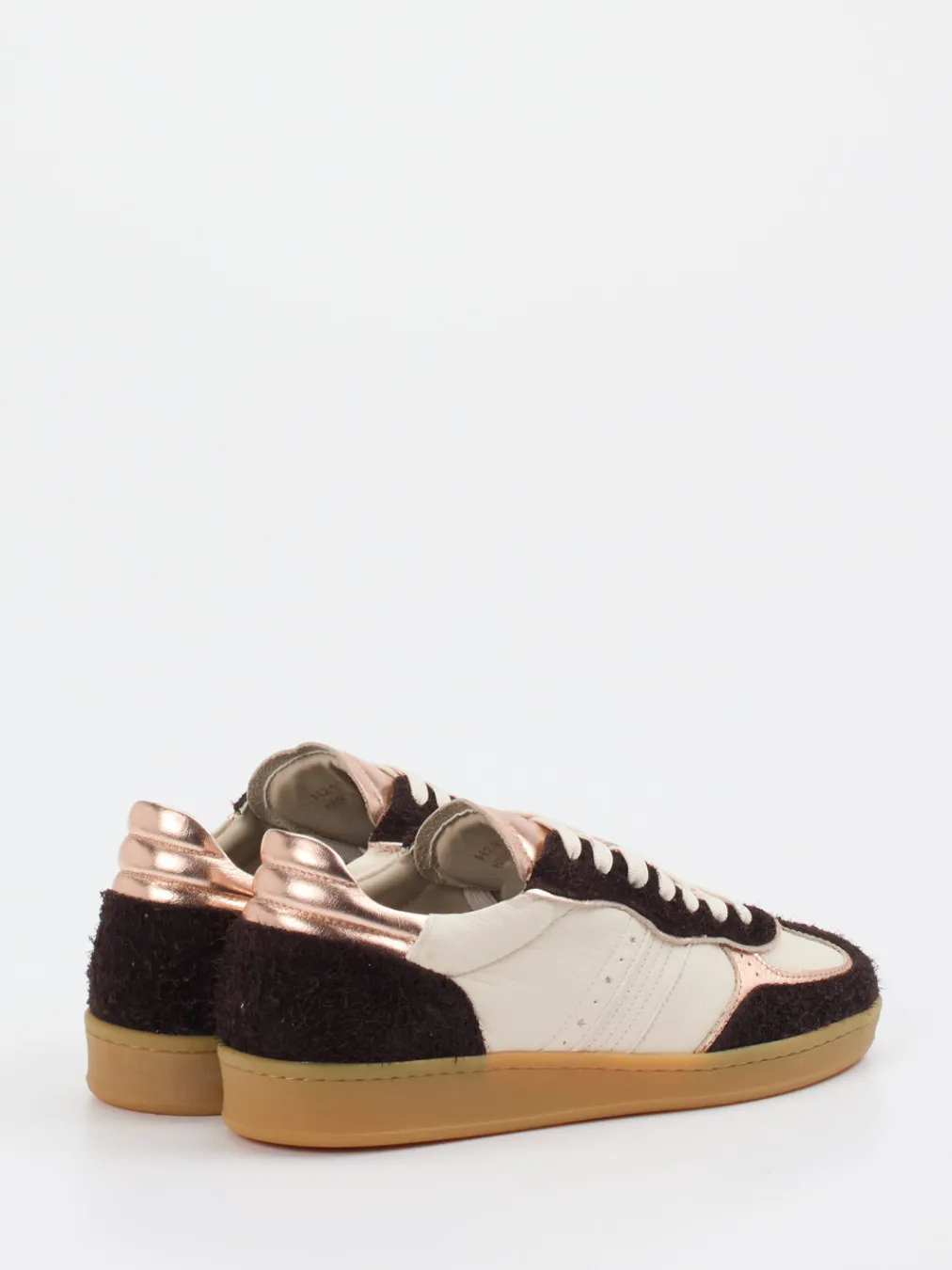 – Sneaker aus Velour/Leder in Roségold-Piedi Nudi Hot