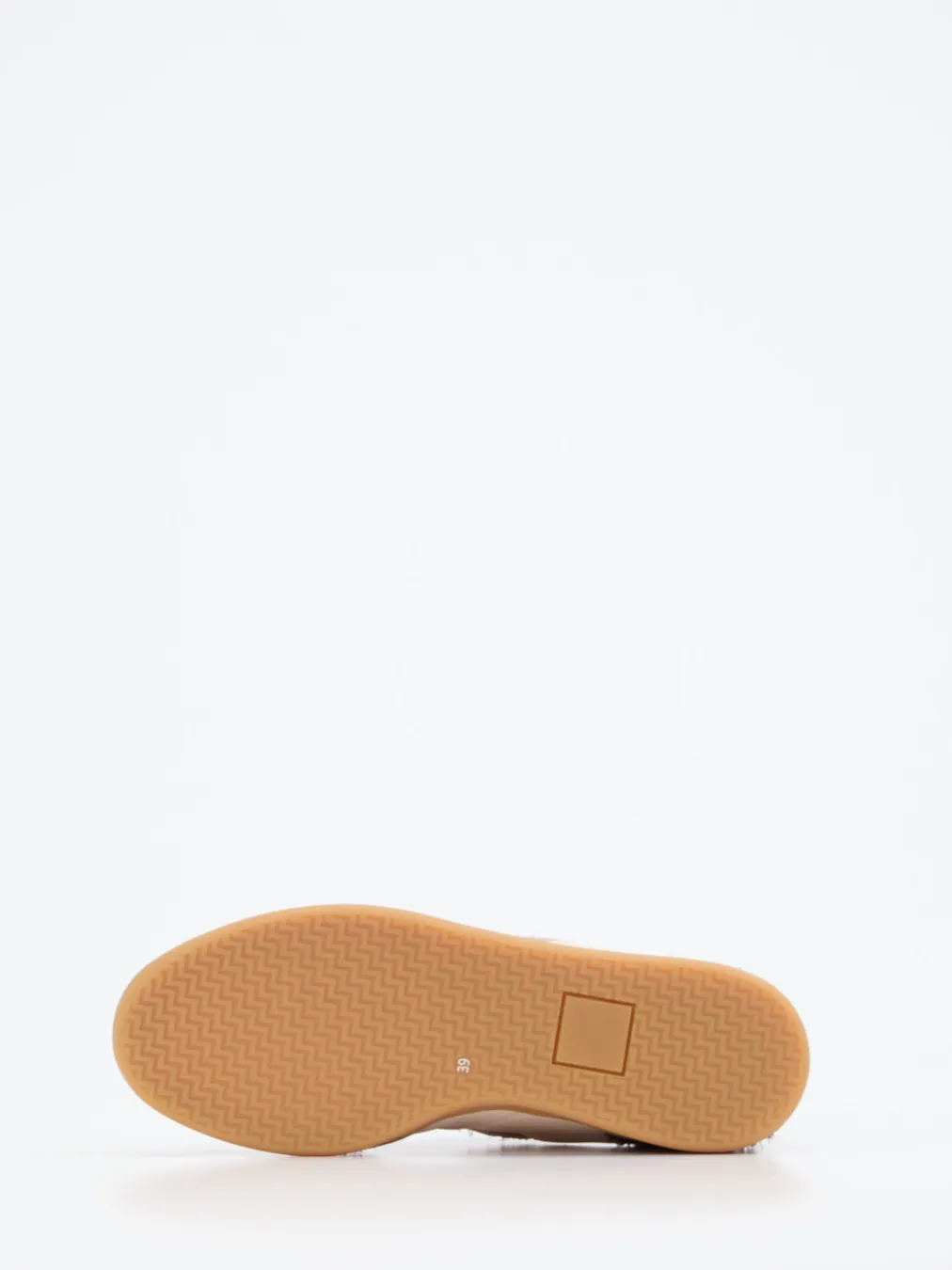 – Sneaker aus Velour/Leder in Roségold-Piedi Nudi Hot