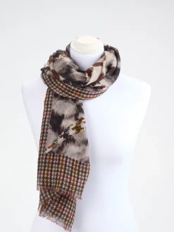 – Langschal aus Kaschmir mit Print-Mix-Pierre-Louis Mascia