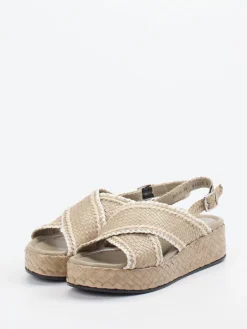 – Keilsandalette aus Flechtleder-Pons Quintana Online