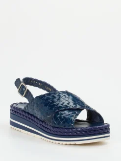 – Plateau-Sandalen aus Flechtleder Marine-Pons Quintana Outlet