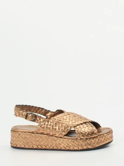 – Plateau-Sandalen aus Flechtleder kupfer-Pons Quintana Clearance