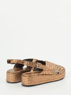 – Plateau-Sandalen aus Flechtleder kupfer-Pons Quintana Clearance