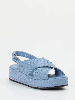 – Plateau-Sandalen aus Flechtleder hell-Pons Quintana Outlet