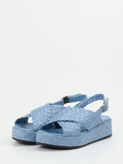 – Plateau-Sandalen aus Flechtleder hell-Pons Quintana Outlet