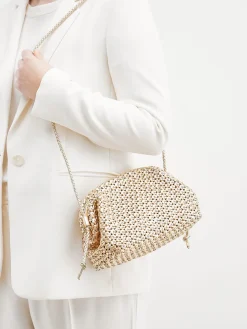 – Schultertasche aus Flechtleder-Pons Quintana Best