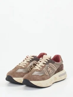 – Chunky Sneaker aus Veloursleder taupe-Premiata Clearance
