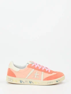 – Low-Top Sneaker aus Veloursleder lachsrosa-Premiata New