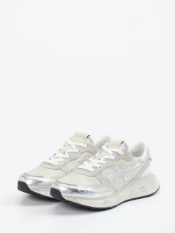 – Sneaker aus Veloursleder mit Metallic-Details-Premiata Clearance
